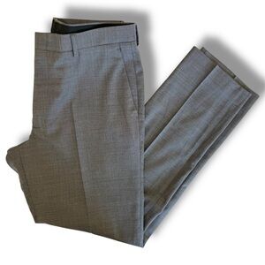 NEW J.CREW Pants Mens 34x32 Gray Ludlow Slim Stretch Four Season Wool Blend